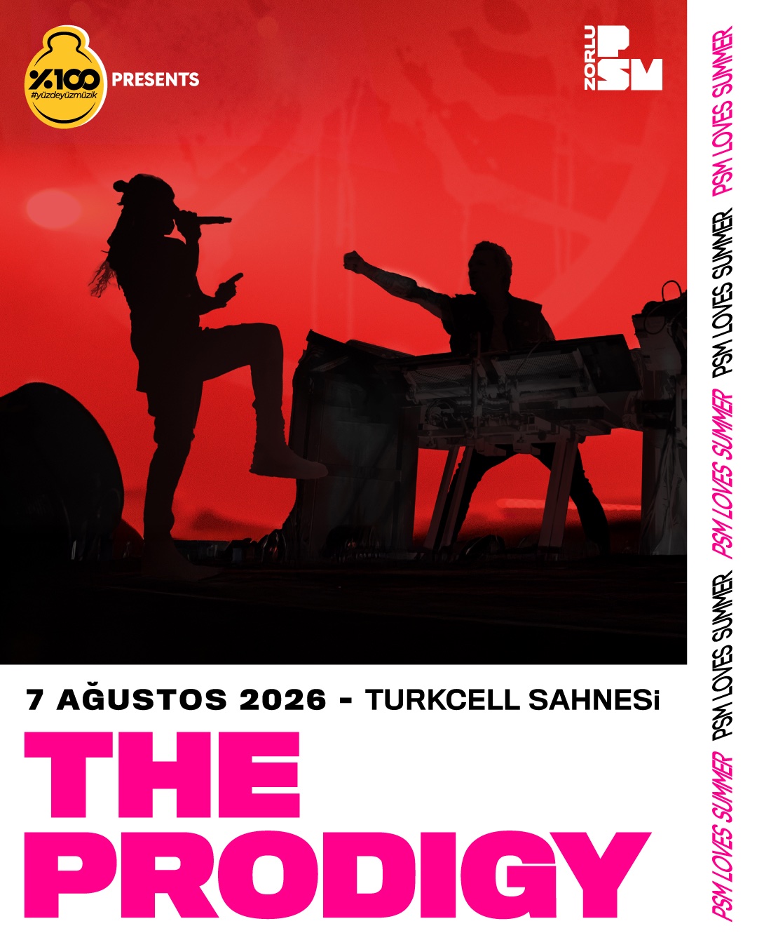 The Prodigy İstanbul’a Geliyor: PSM Loves Summer by %100 Müzik’te 5. Yıla Özel Final