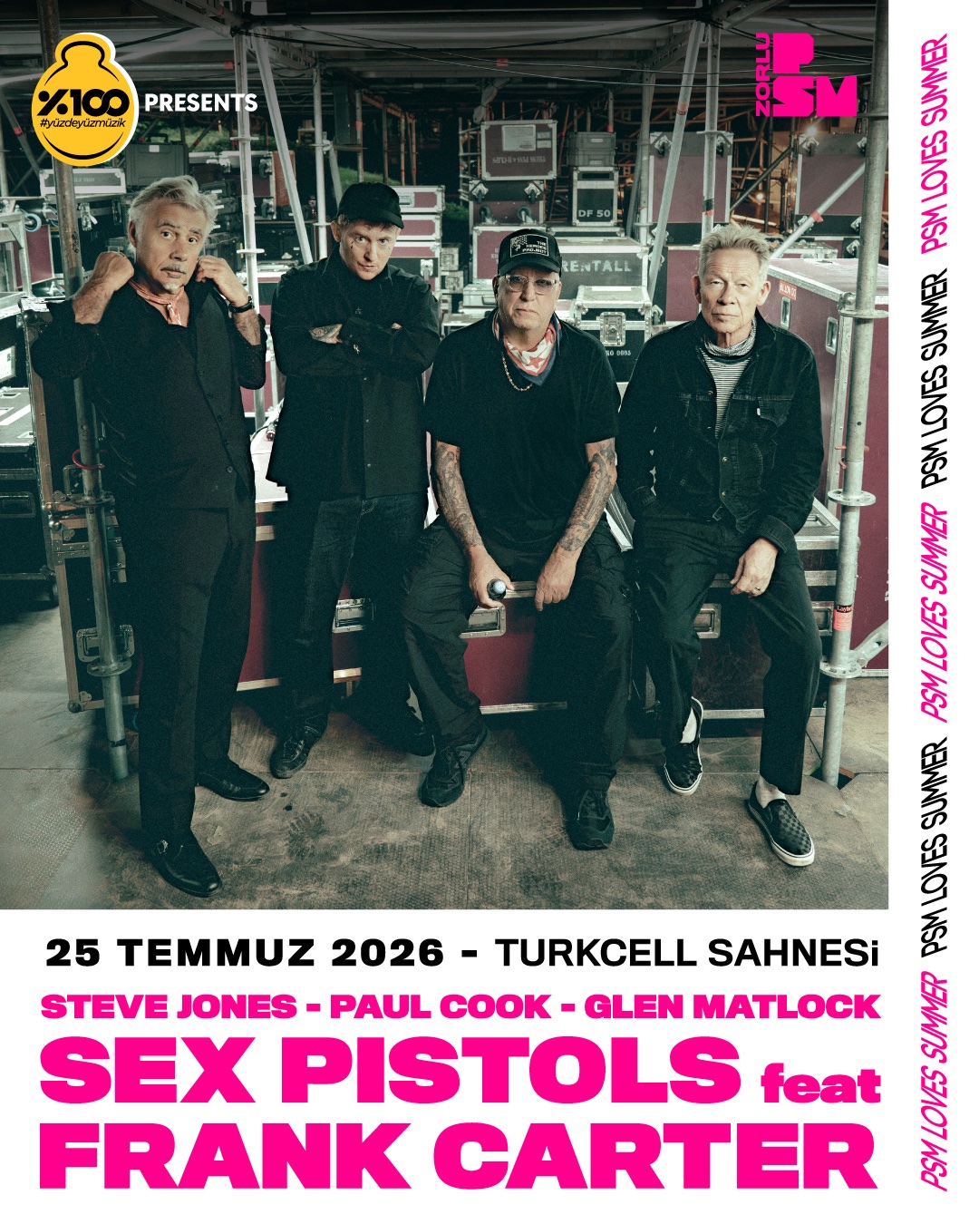 Sex Pistols featuring Frank Carter İstanbul’da Sahne Alacak
